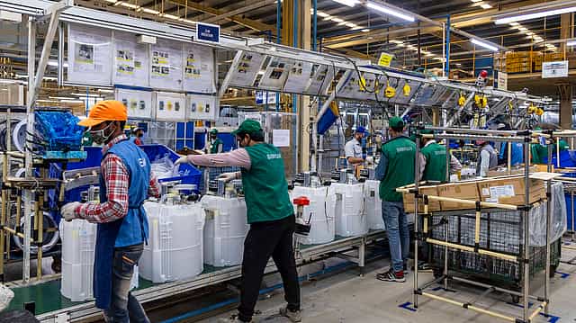 Factory output up in April on higher orders, production