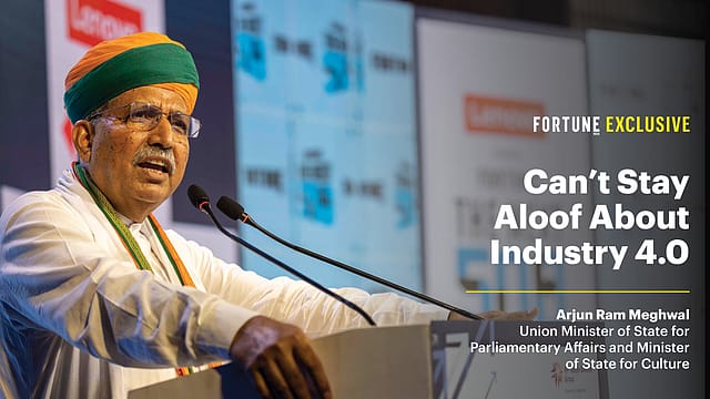 India has to enter Industry 4.0 with rest of world: Arjun Ram Meghwal