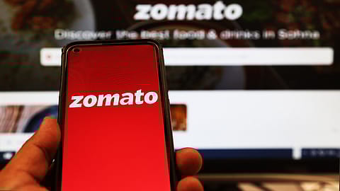 Zomato was trading at ₹60, down 8.5% on the NSE.