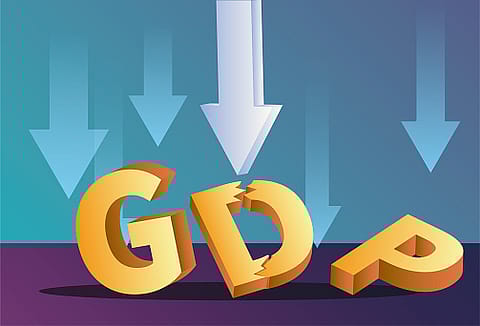 This forecast reflects a 1.2-percentage-point downward revision of growth from the January projection.