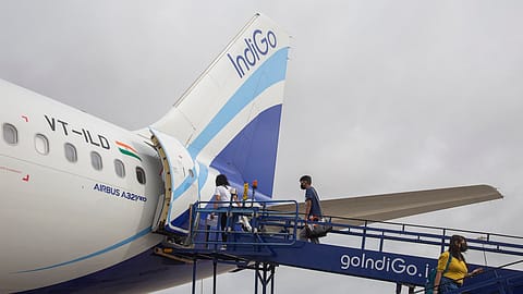 IndiGo shares open lower today at ₹2598.95 after tax notice.