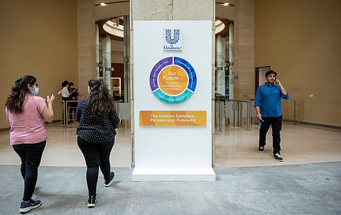 HUL shares ended flat at ₹2,547.85 on the BSE