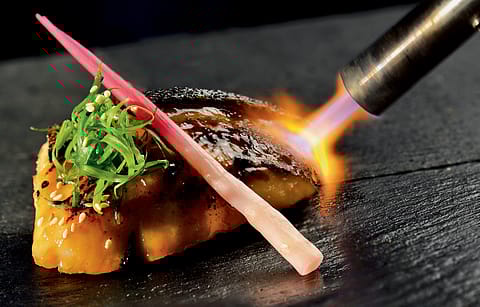 Black Cod Fish by Chef David Myers at Adrift Kaya.