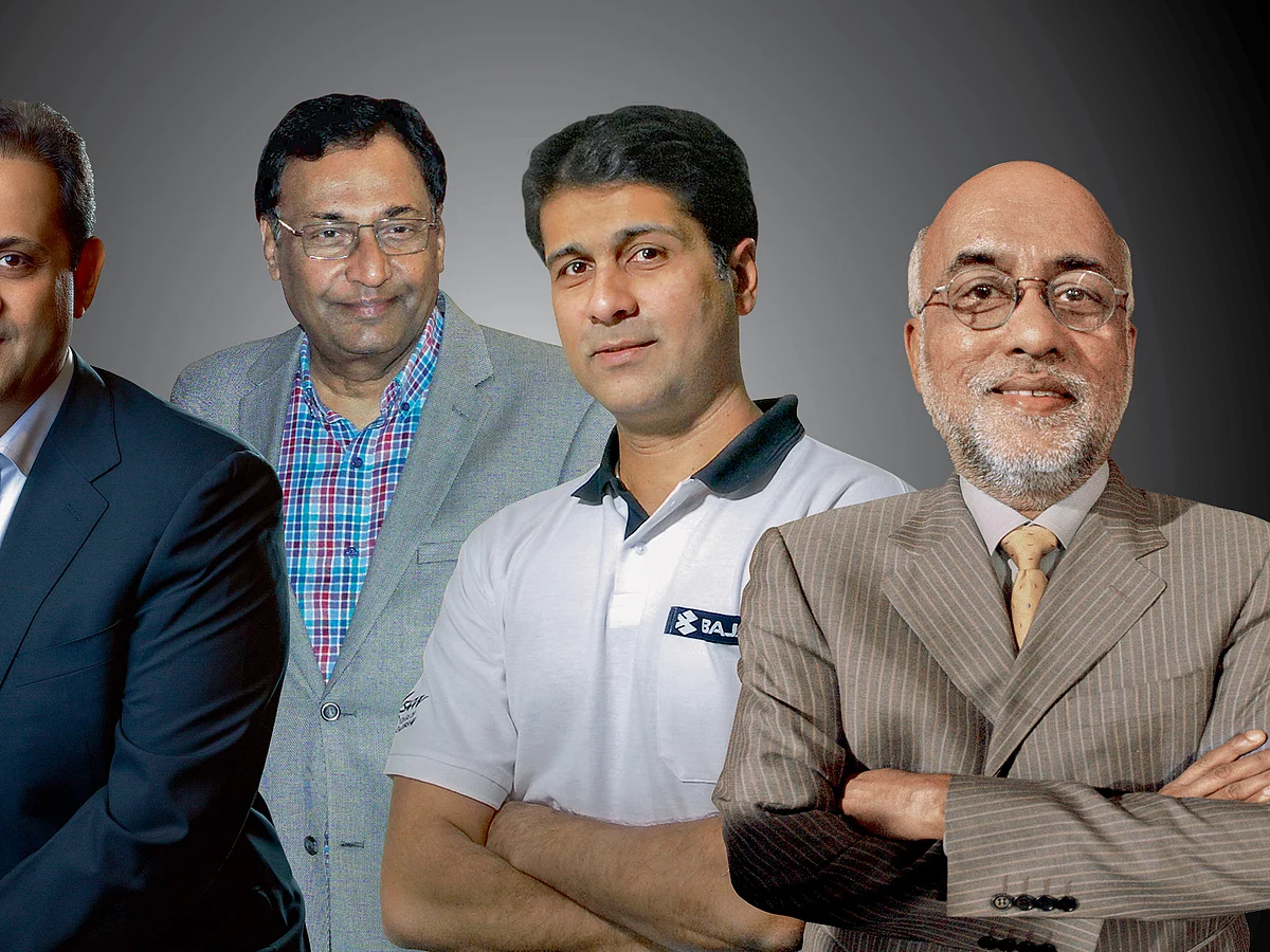 From left: Sanjiv, Niraj, Rajiv and Shekhar Bajaj.