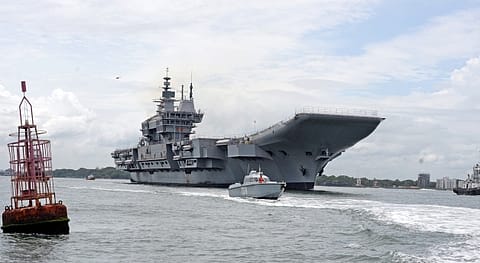 INS Vikrant was built using an eco-system of over 550 companies, and the major suppliers were SAIL, MIDHANI, BEL, BHEL and HAL.