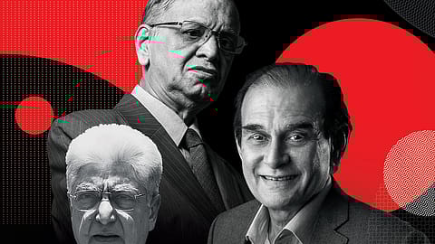 Azim Premji, N.R. Narayana Murthy and Harsh Mariwala