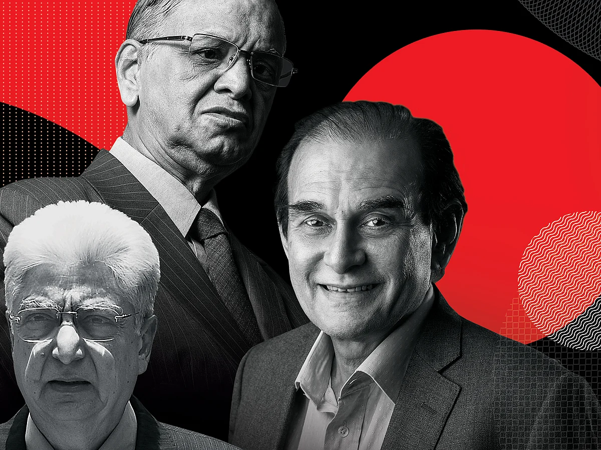 Azim Premji, N.R. Narayana Murthy and Harsh Mariwala