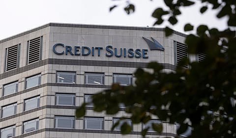 Credit Suisse shares fell as much as 11% on Monday