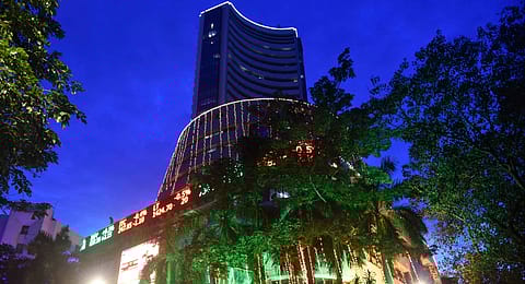 The BSE Sensex crossed the 65,500 mark for the first time on Tuedsay