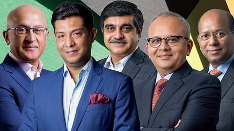 From left: Rajesh Saluja, Anirudha Taparia, Ashish Kehair, Ashish Gumashta and Atinkumar Saha