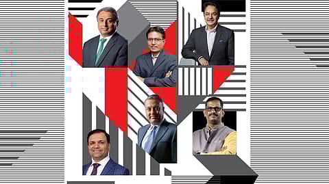 Photograph of T.V. Narendran & Sumant Sinha by Sanjay Rawat; Mukesh Butani by Narendra Bisht; N.R .Bhanumurthy by Nishant Ratnakar