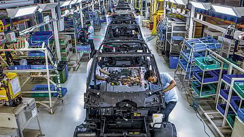 Maruti Suzuki says the shortage of electronic components had a minor impact on the production of vehicles.