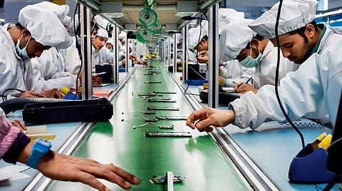 Companies registered the quickest expansion in international sales for six months.