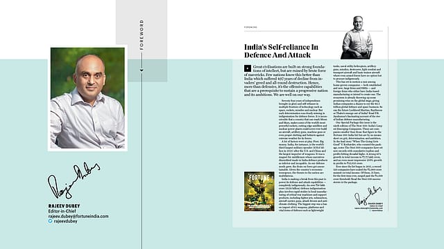 India's Self-reliance In Defence 
And Attack India's Self-reliance In Defence 
And Attack