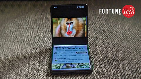 When the N2 Flip is open, you could easily forget that there’s anything different about this phone.