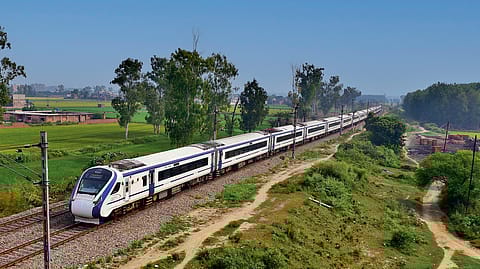 Vande Bharat train is an indigenously designed electric multiple unit.