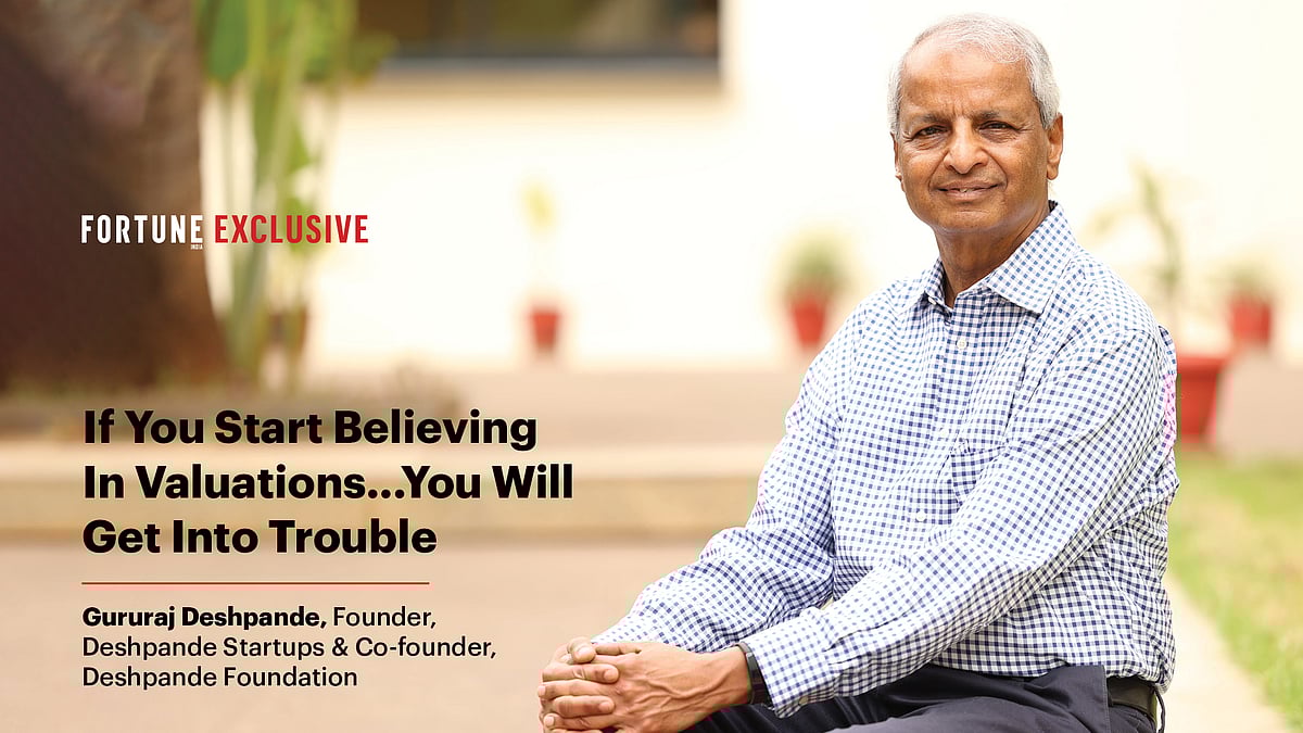 Valuations a tricky game, don't get carried away: Gururaj Deshpande