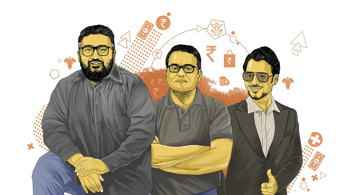 (L-R): Kunal Shah, Founder, CRED; Kunal Bahl, Co-founder, Snapdeal; Anupam Mittal, founder, Shaadi.com