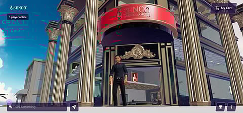The virtual showroom provides 360-degree views of jewellery items in 3D detail