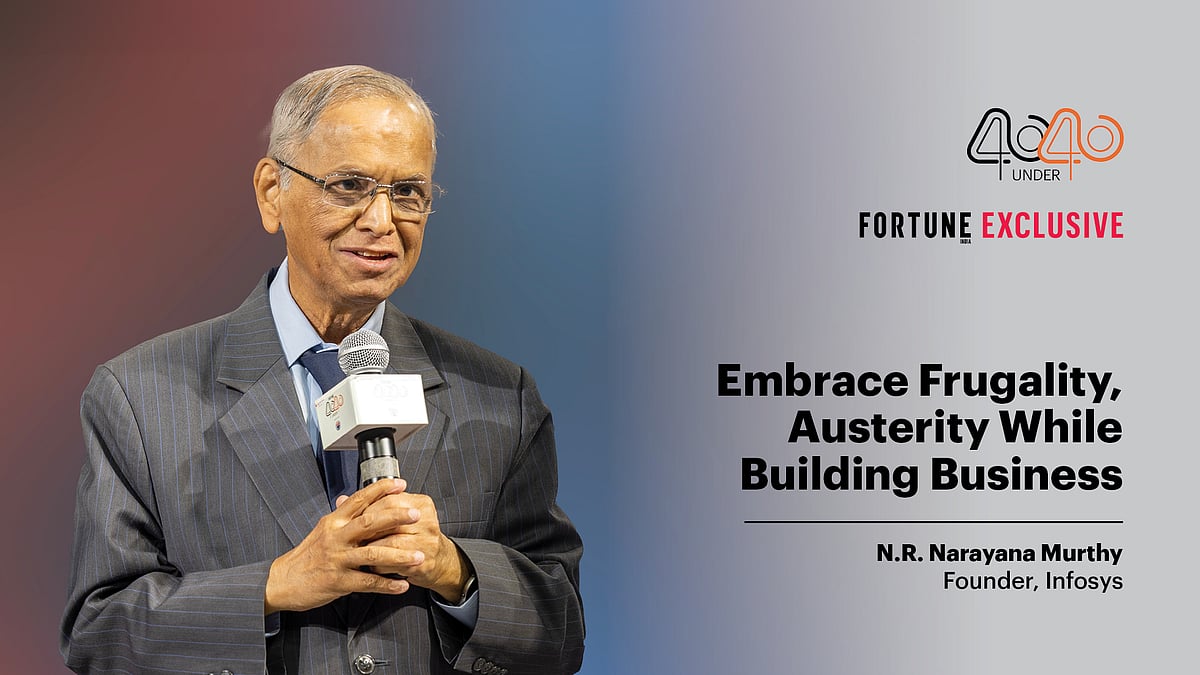 Have big vision in targets, not spending: Murthy to startups