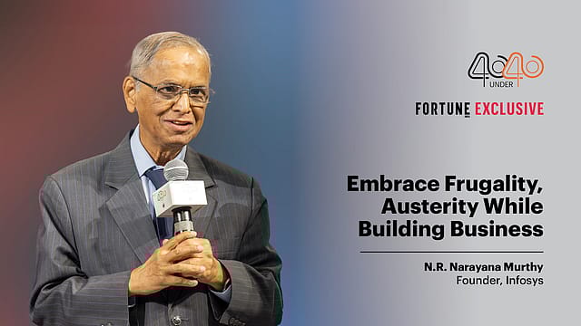 Have big vision in targets, not spending: Murthy to startups 