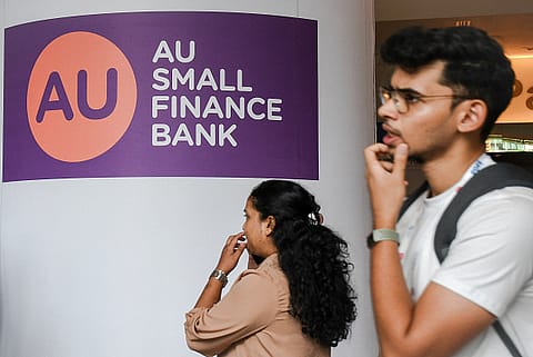 Shares of AU Small Finance Bank are currently trading at ₹577.80, down 0.34% on the BSE.