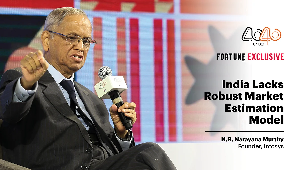 Infosys founder N R Narayana Murthy on Friday said for some reason India has not developed a market estimation model.