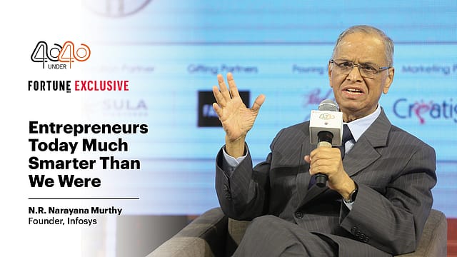 Today's entrepreneurs will create a country we will be proud of: Murthy