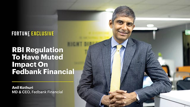 Fedbank Financial’s Anil Kothuri on IPO, gold loan, RBI regulation on NBFCs