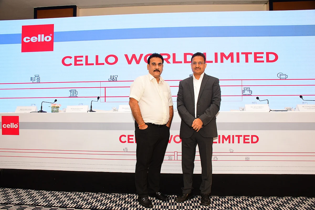 Left to Right: Pradeep Rathod, CMD and Atul Parolia, CFO of Cello World 