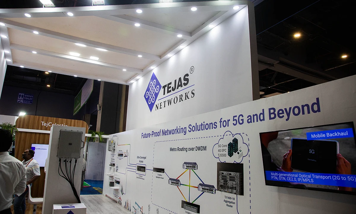 In the two days, Tejas Networks' share has risen 40%.