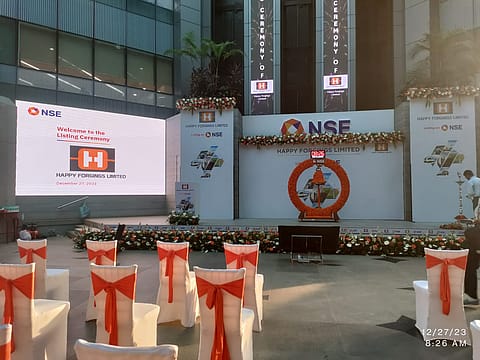 Happy Forgings shares were listed at ₹1,000 on the NSE, up 17.64% over the issue price of ₹850 apiece