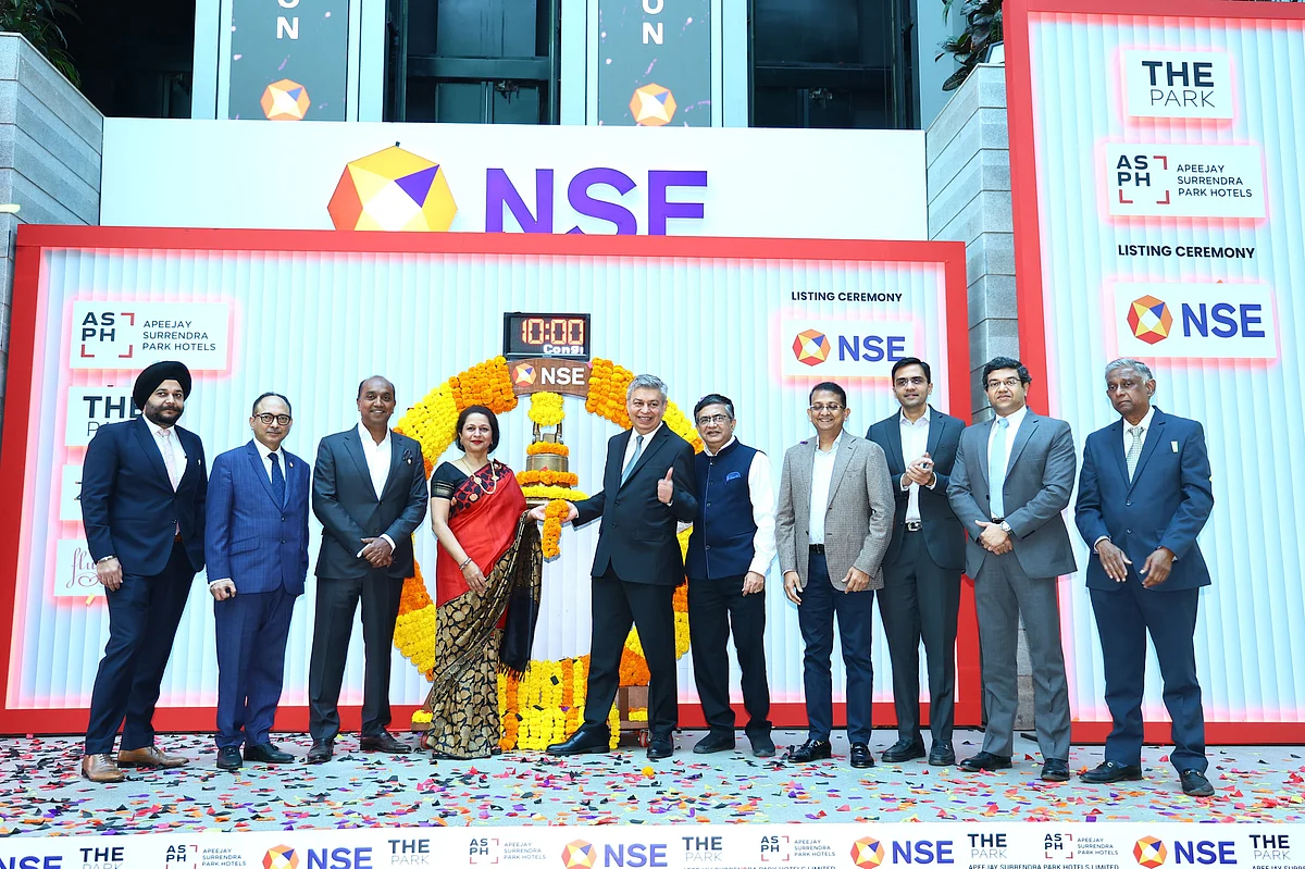 Apeejay Surrendra Park Hotels listed on the BSE and NSE today