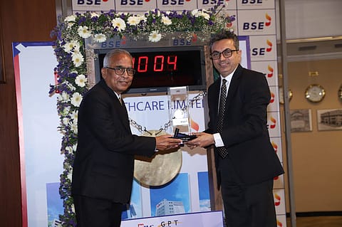 GPT Healthcare gets listed on the BSE and NSE today.