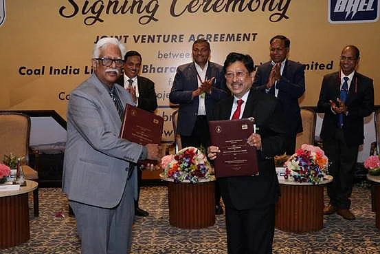 Coal India and BHEL signed a joint venture agreement today 