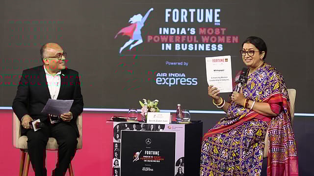 Fortune India white paper a big step in recognising equal opportunity for women at workplace: Smriti Irani