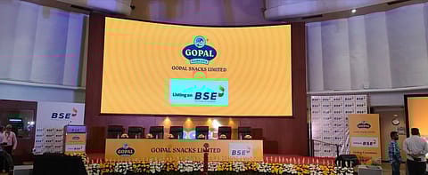 Gopal Snacks shares got listed on the BSE and NSE today