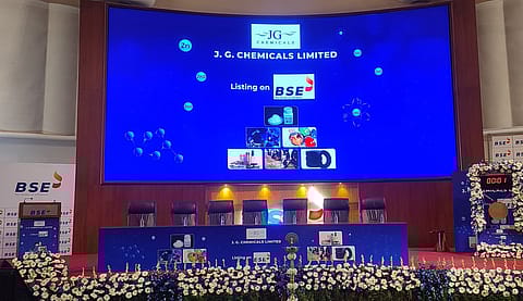 JG Chemicals shares got listed at ₹211 on the BSE, a discount of 4.5% over IPO price