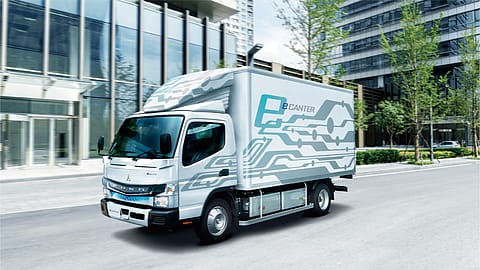 The all-electric eCanter for India is undergoing advanced trials.