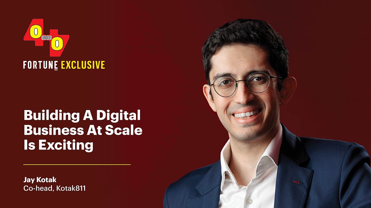 "For every problem you solve, three more manifest themselves," says 40u40 2024 Jay Kotak