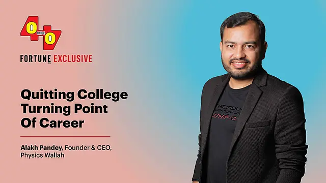 Most difficult to balance revenue and student outcomes: 40u40 2024 Alakh Pandey