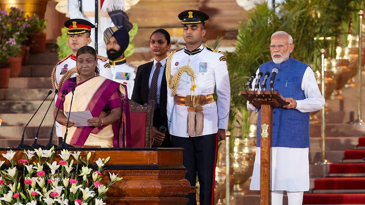 PM Modi signs first file after taking charge for 3rd time