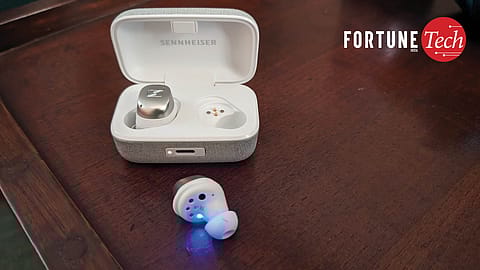 The battery on these buds lasts a total of 30 hours when you include recharges using the case.