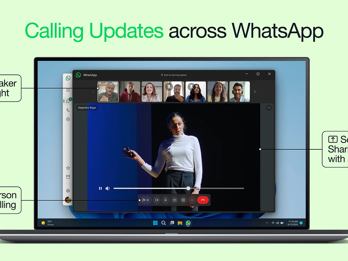 Previously, WhatsApp had only offered video screen sharing without audio.