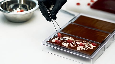 Craft Chocolates being made at the Manam factory in Hyderabad