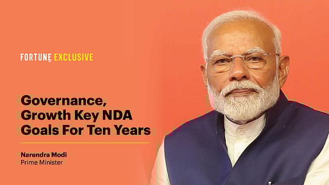 PM Modi sets ten-year goals for NDA coalition