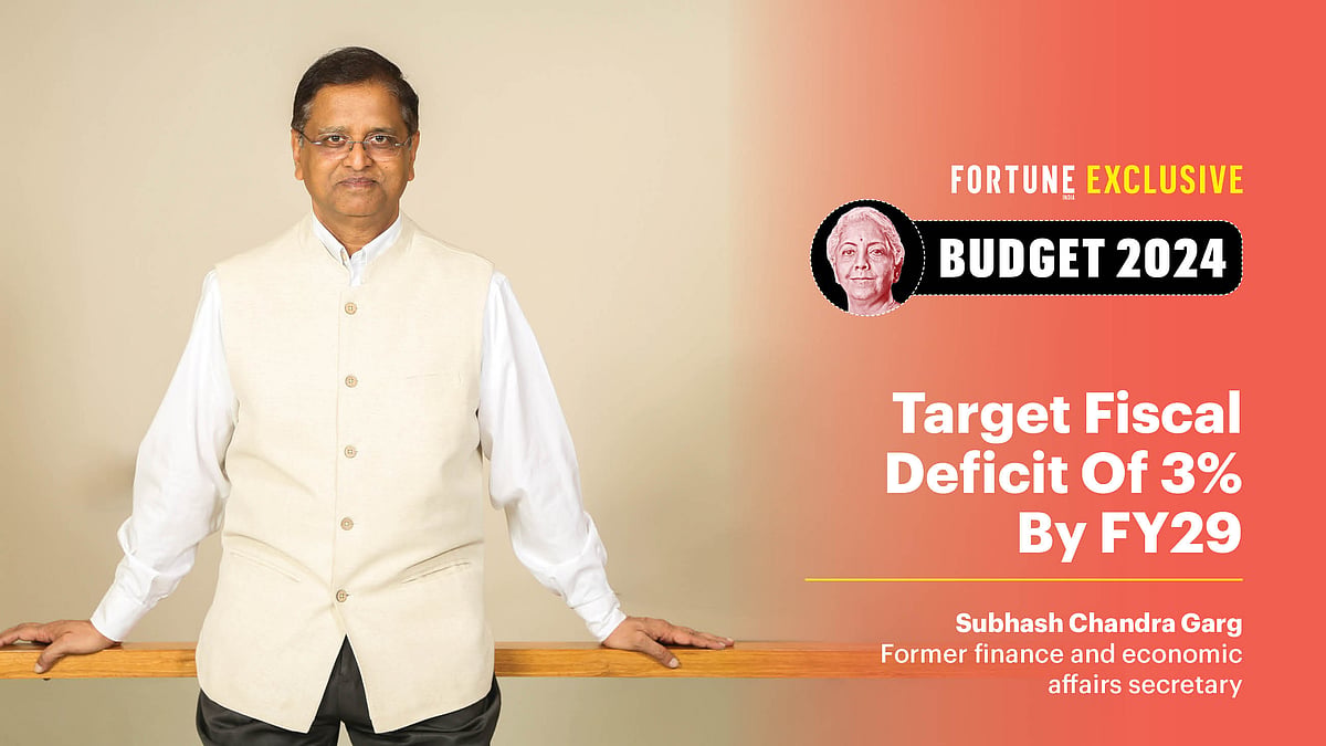Subhash G Need new consolidation path to contain fiscal deficit by 2029: Subhash Garg