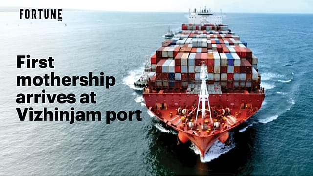 Vizhinjam port kicks off with arrival of first mothership