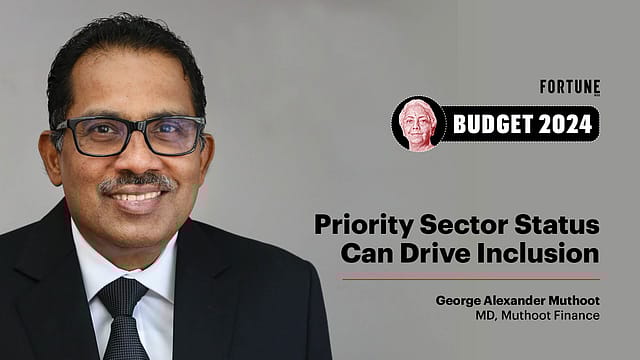 Budget 2024: Gold loan NBFCs need 'Priority Sector' status: Muthoot Finance MD