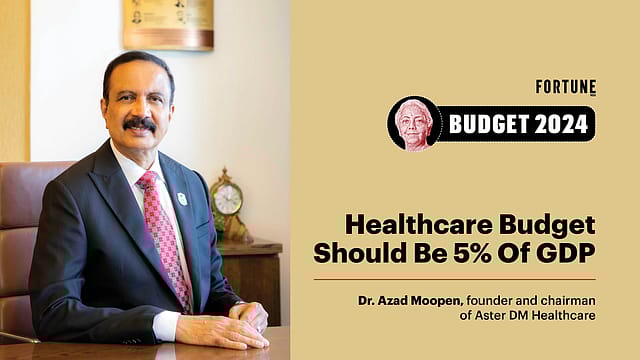Budget 2024: Health sector must get 5% of GDP: Aster DM's Moopen